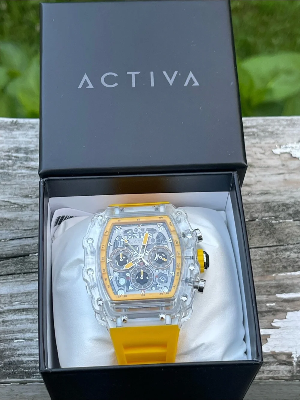 Activa Fury X Invicta Men's Watch w/Skeleton Dial - 44.3mm, Yellow (ACW2305-001)
